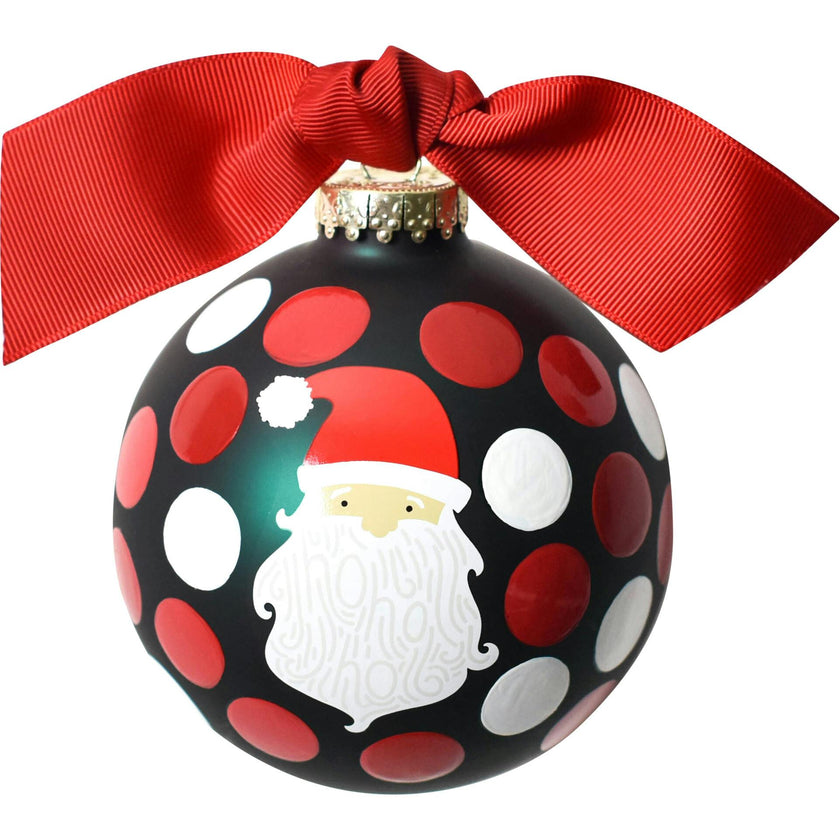 Ho Ho Santa Ball Ornament