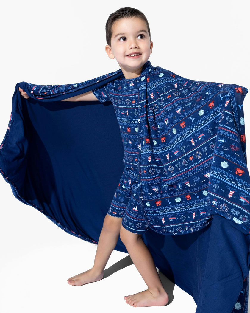 Sail Away Fair Isle Bamboo Blanket