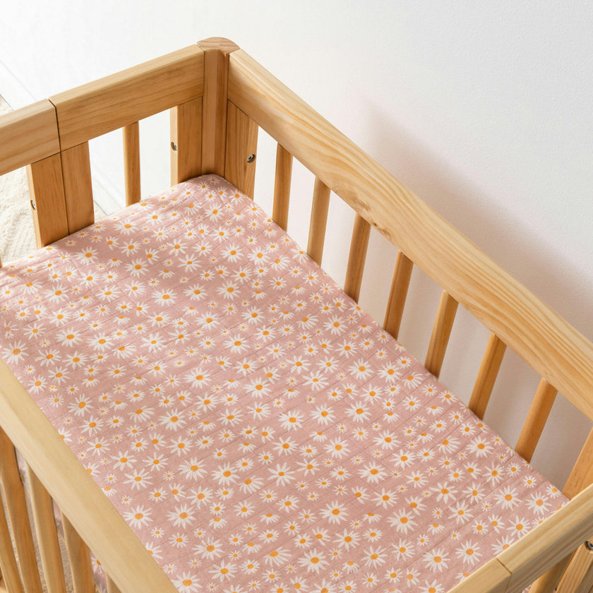 Babyletto All-Stages Bassinet Sheet in GOTS Certified Organic Muslin Cotton