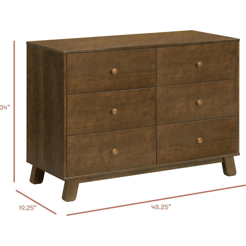 Hudson Modern 6-Drawer Assembled Dresser (48")