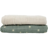 Organic Cotton Muslin Swaddle Blanket 2 Pack - Sage Suns