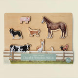Farm Animals Chunky Wooden Puzzle
