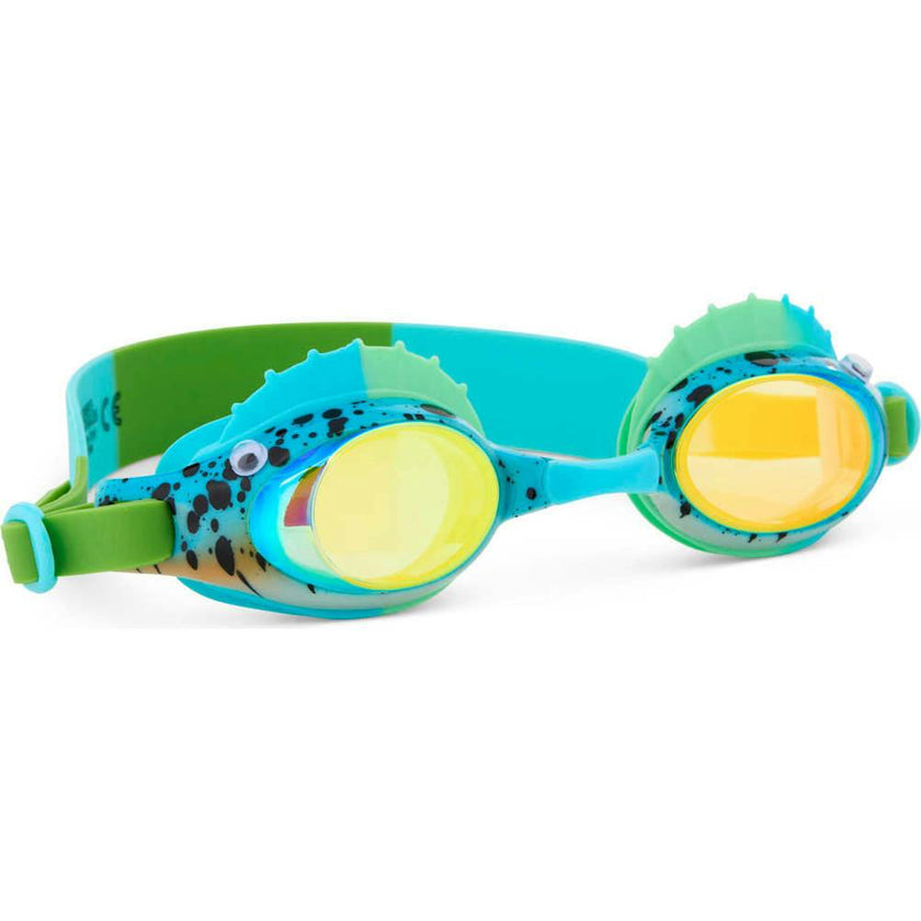 Bass Betta Blue Green Youth Novelty Swim Goggle