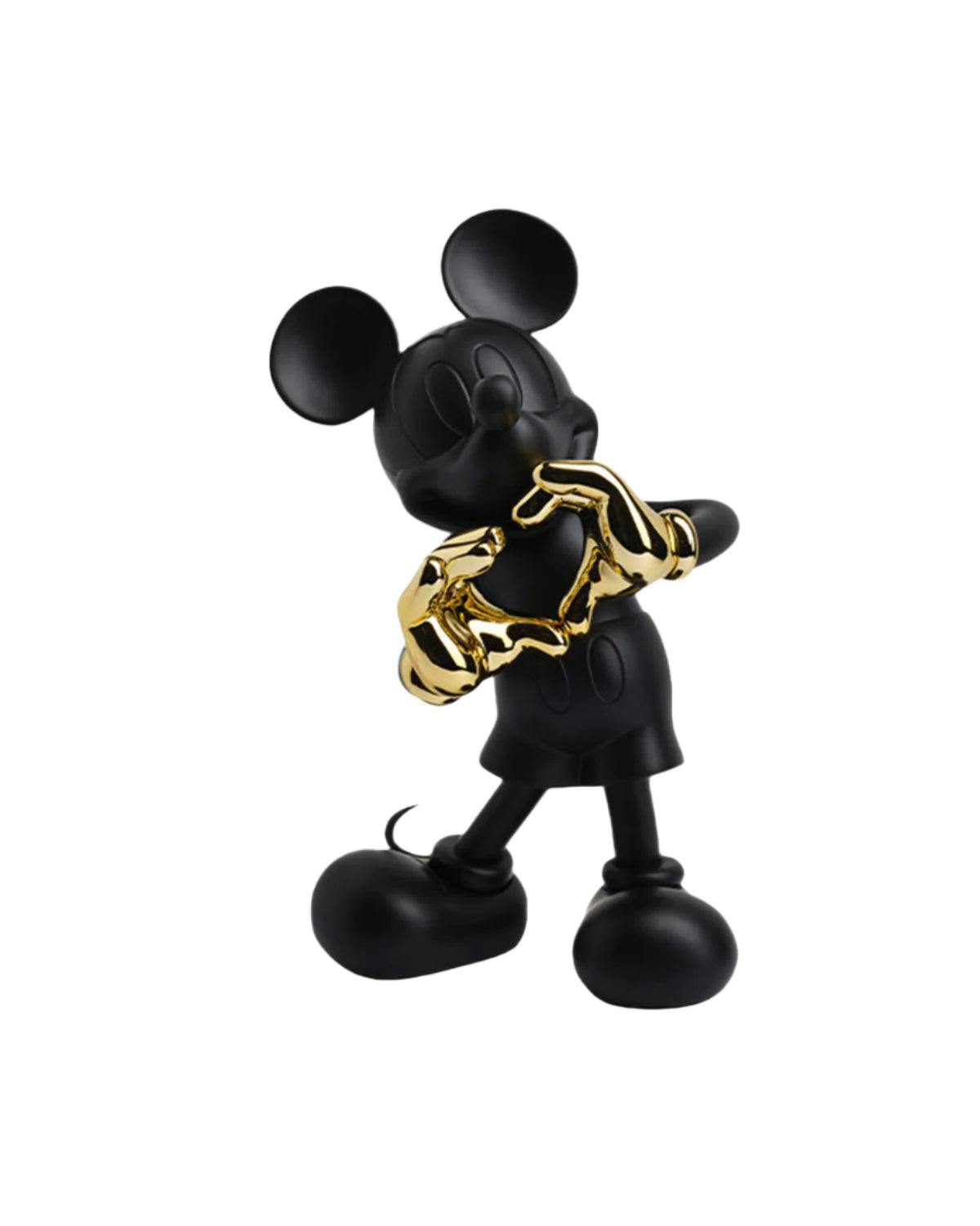 Mickey WITH LOVE Black & Gold 12in
