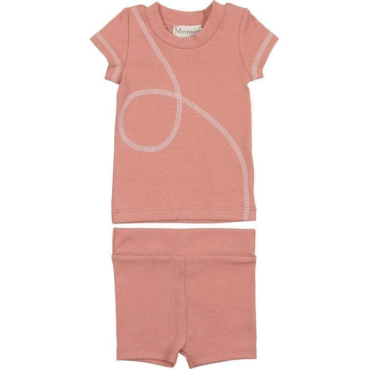 Spiral Stitch Short Set