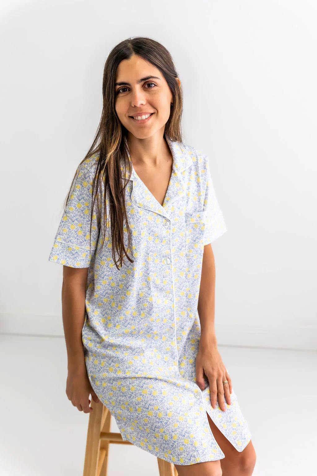 Lemons Woman's Pima Cotton Nightdress