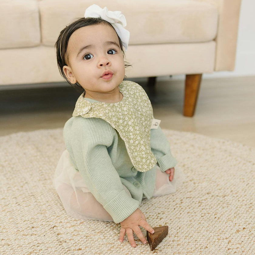 Signature Cotton Print Bib