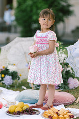 Isadora Pink Floral Empire Dress