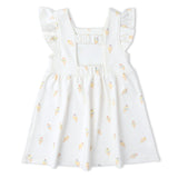 Organic Cutout Back Dress - Ice Cream