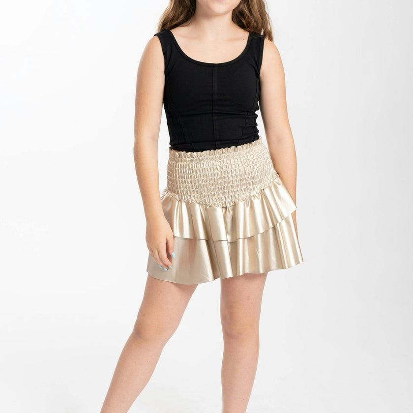 Kids Leather Julia Skirt