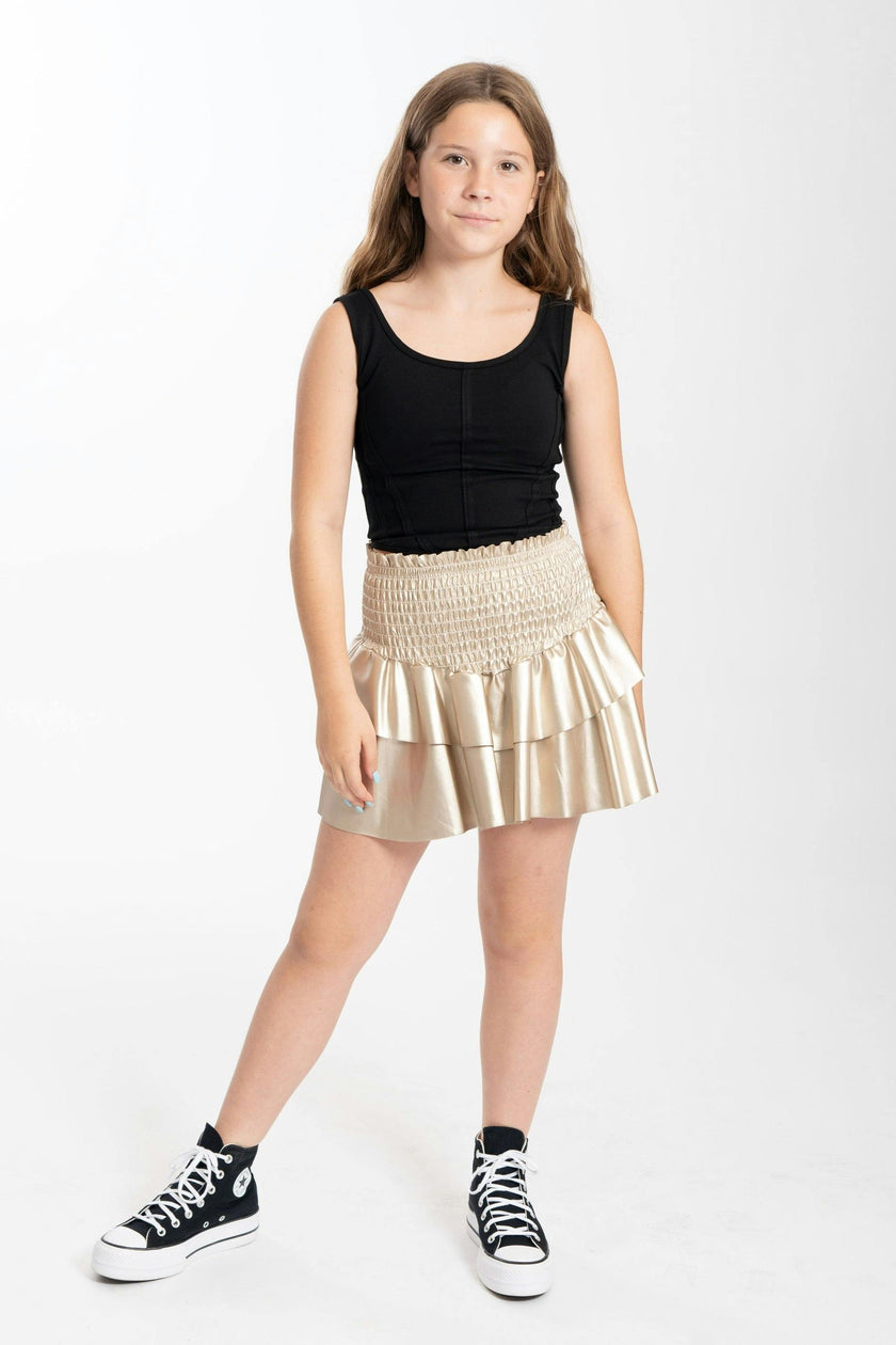 Kids Leather Julia Skirt