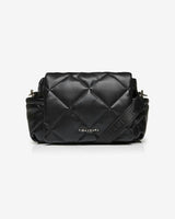 Nova Eco Compact Changing Bag Black Quilted Faux Leather