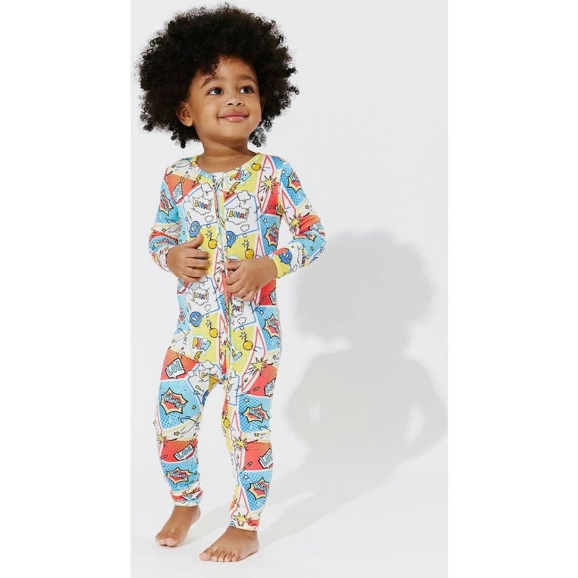 Comic Hero Bamboo Convertible Footie