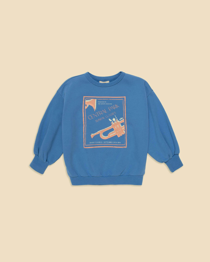Adults Organic Weekend Sweatshirt in Blue Note