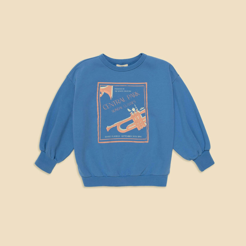 Organic Weekend Sweatshirt in Blue Note