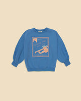 Organic Weekend Sweatshirt in Blue Note