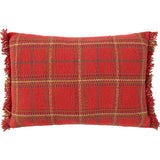 Handloom Cushion Mapple Red