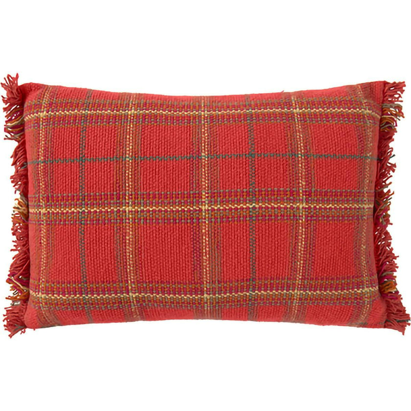 Handloom Cushion Mapple Red
