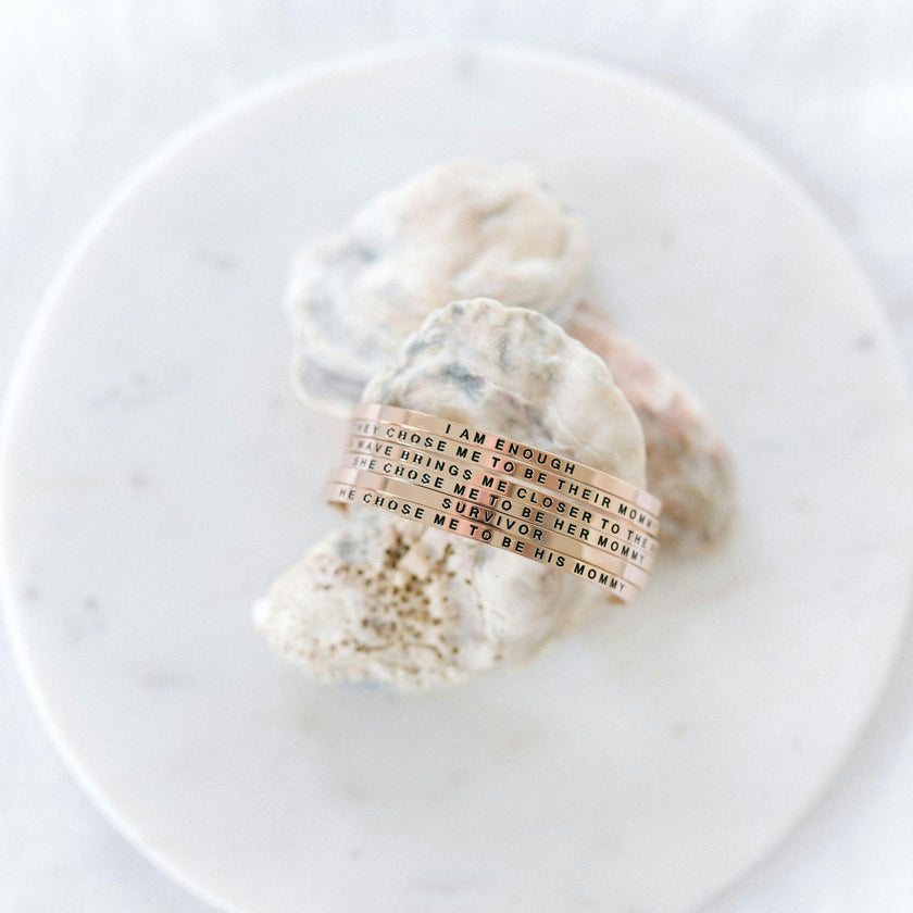 Women's "They Chose Me to Be Their Mommy" Bracelet