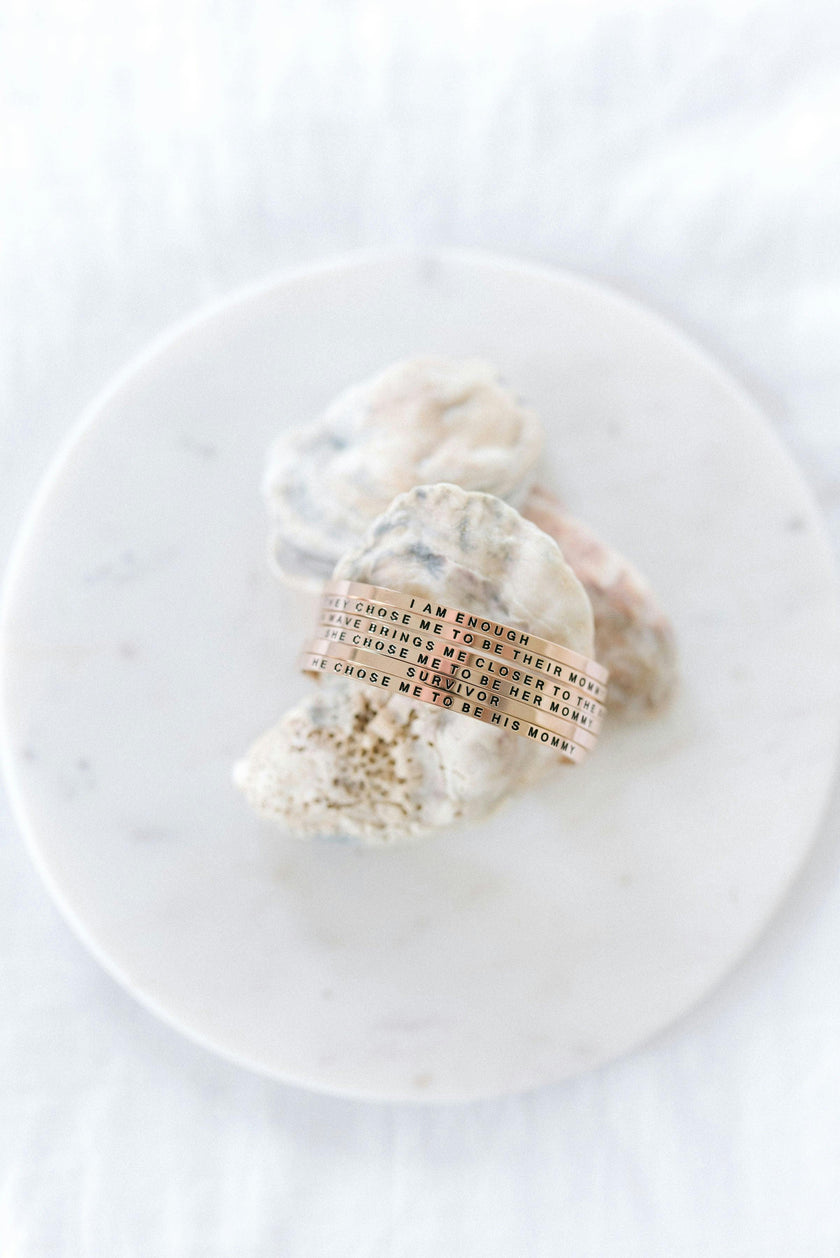 Women's "They Chose Me to Be Their Mommy" Bracelet