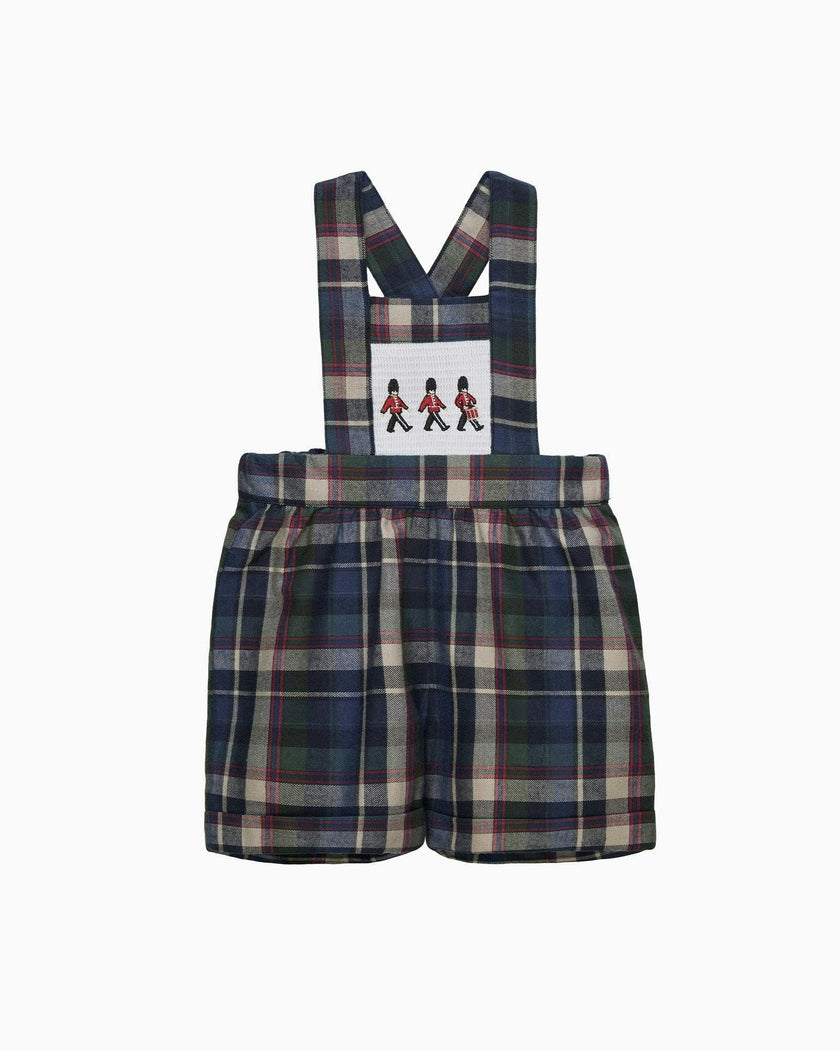 Baby Smocked Bib Short in Marching Band