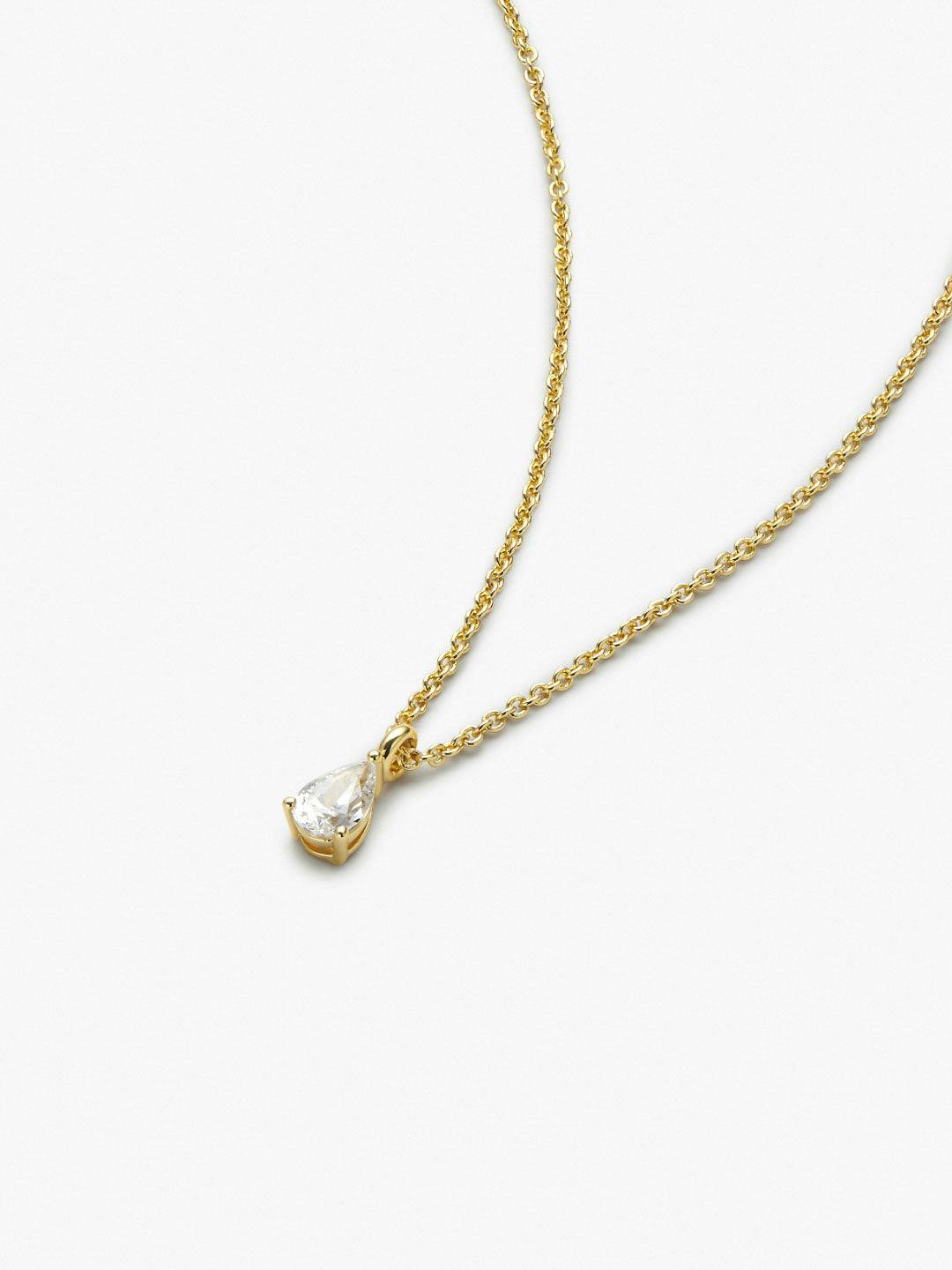 Delicate Solitaire Pendant - Elise Pendant
