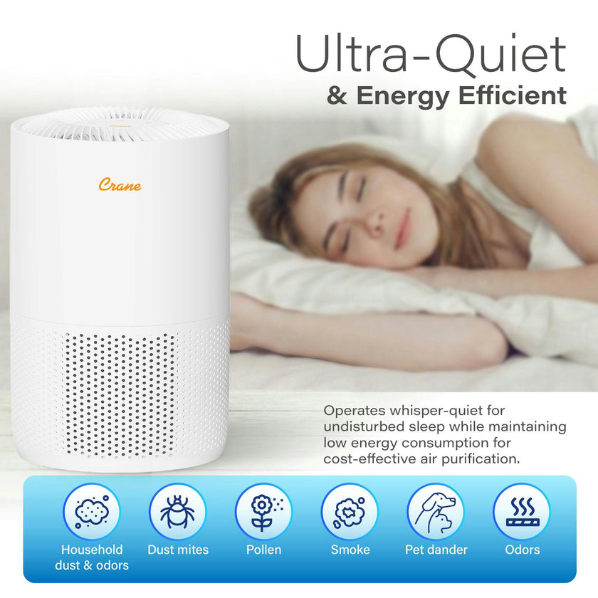 True HEPA Air Purifiers for Nursery, Up To 300 Sq Ft, with Sleep Mode, Child Lock