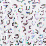 White Arlisse Holographic Leopard Dress
