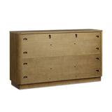 Potomac 3 Drawer 2 Doors Wood Sideboard with Adjustable Shelf Storage Cabinet
