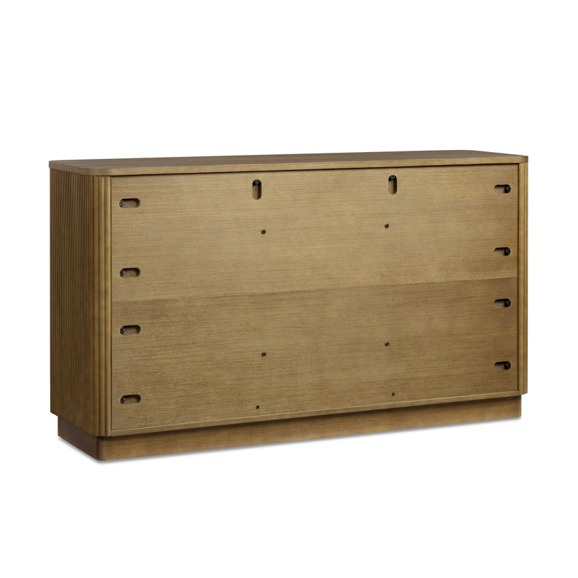 Potomac 3 Drawer 2 Doors Wood Sideboard with Adjustable Shelf Storage Cabinet