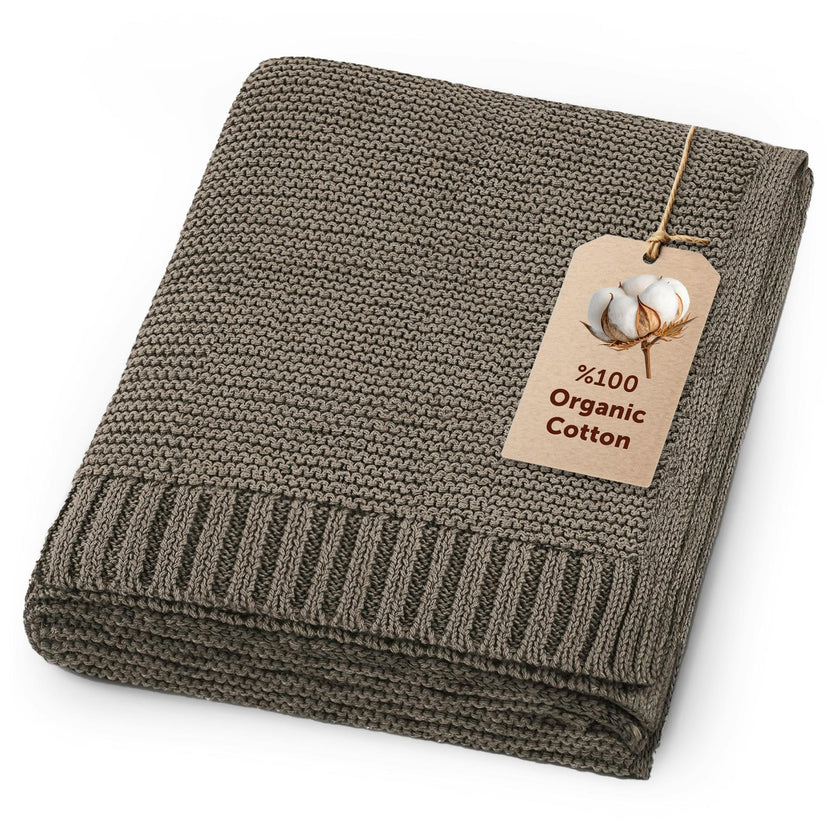 Soft Cotton Bubble-Knit Baby Stroller Blanket