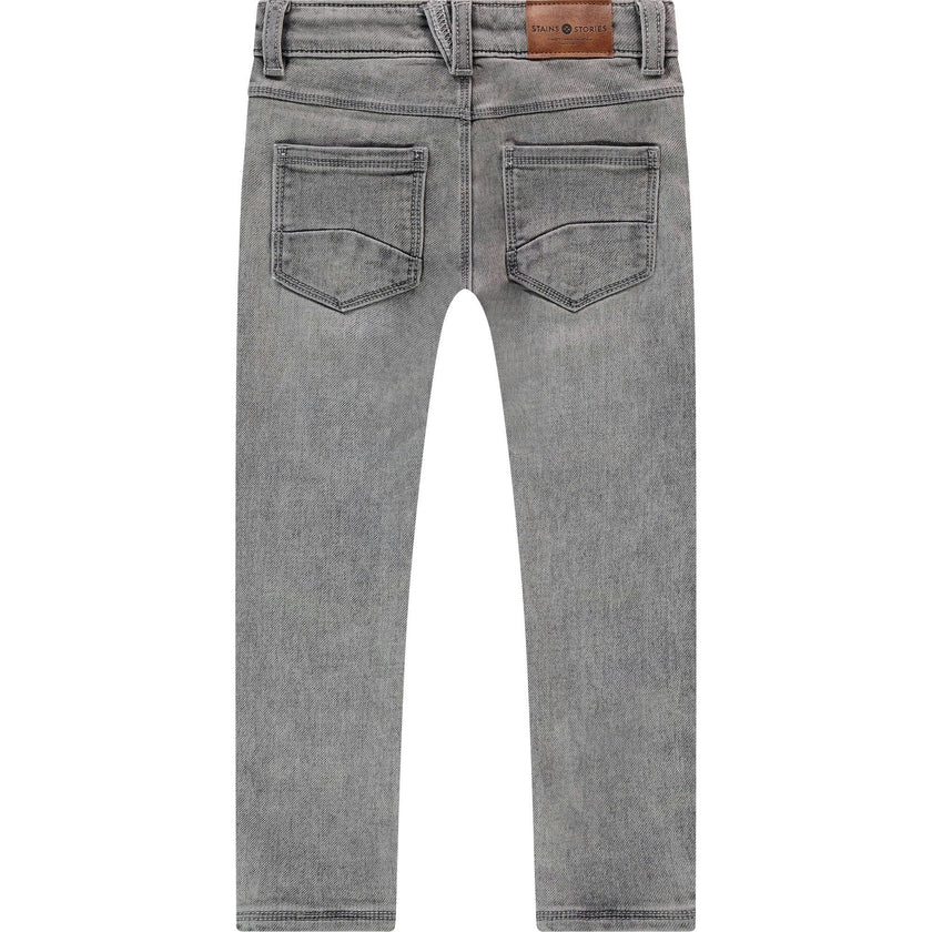 Straight Leg Denim Pants