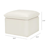 Babyletto Cali Storage Ottoman in Eco-Performance Fabric | Water Repellent & Stain Resistant