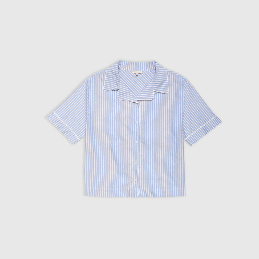 Bowling Shirt in Oxford Stripe