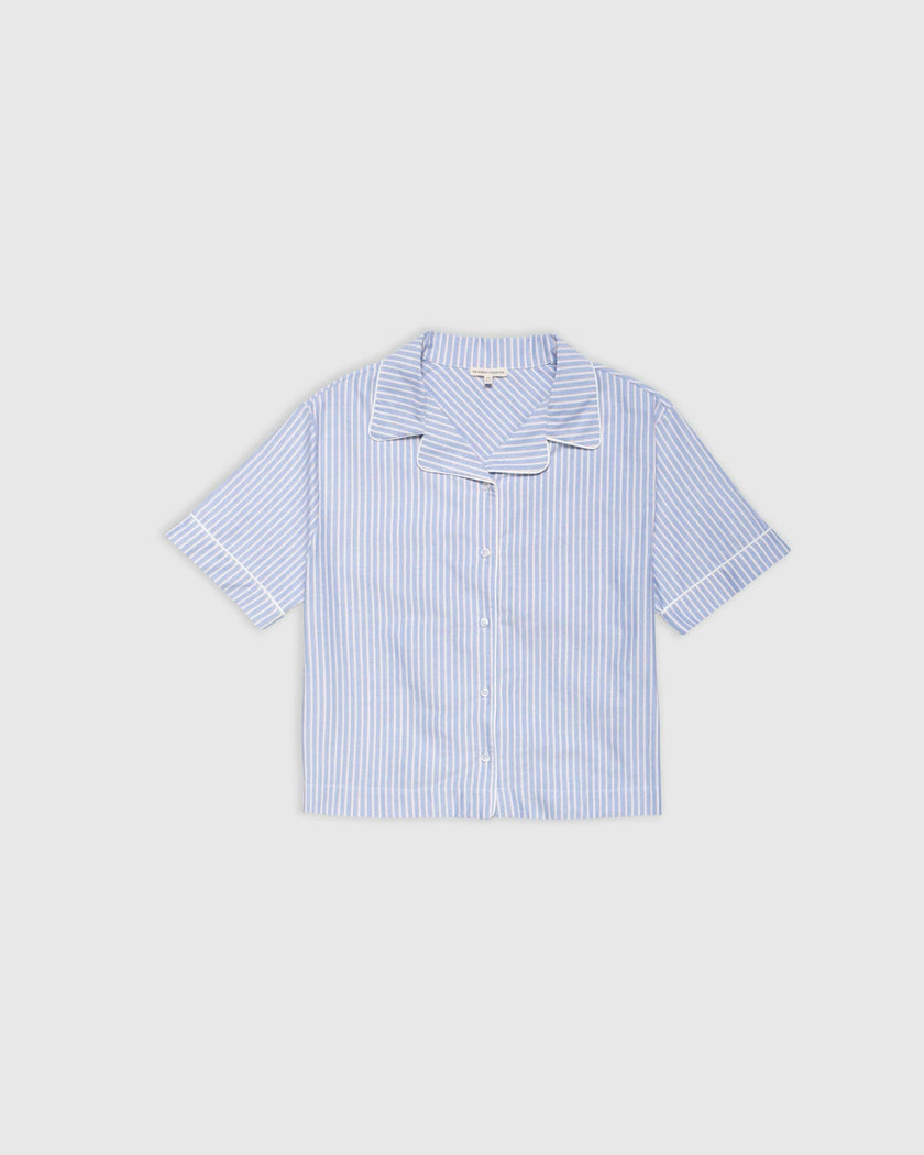 Bowling Shirt in Oxford Stripe