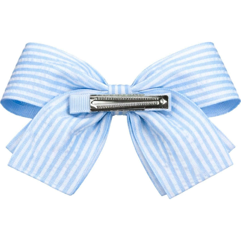 Golf Ball Seersucker Hair Bow