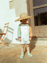 children's cotton playsuit - multicoloured