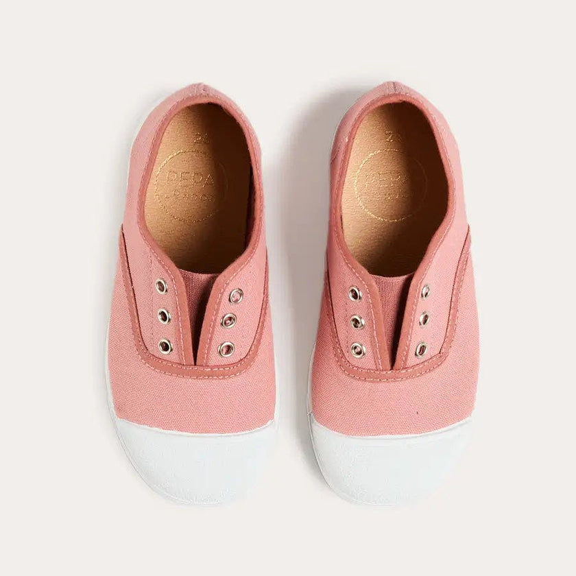 Canvas Plimsolls in Dusty Raspberry (21-36EU)