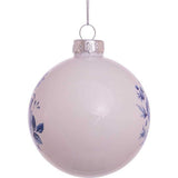80MM Delft Blue Shiny Glass Ball Ornaments
