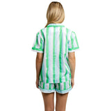 Women's Drawbertson Wild Stripes Short PJ Set - Organic Cotton Poplin