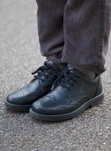 Hampton Classics Hamish School Shoes in Black