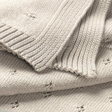 Organic Cotton Pointelle Baby Blanket