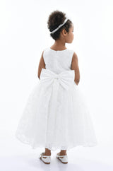 White Rossemere Lace Embroidered Tulle Dress