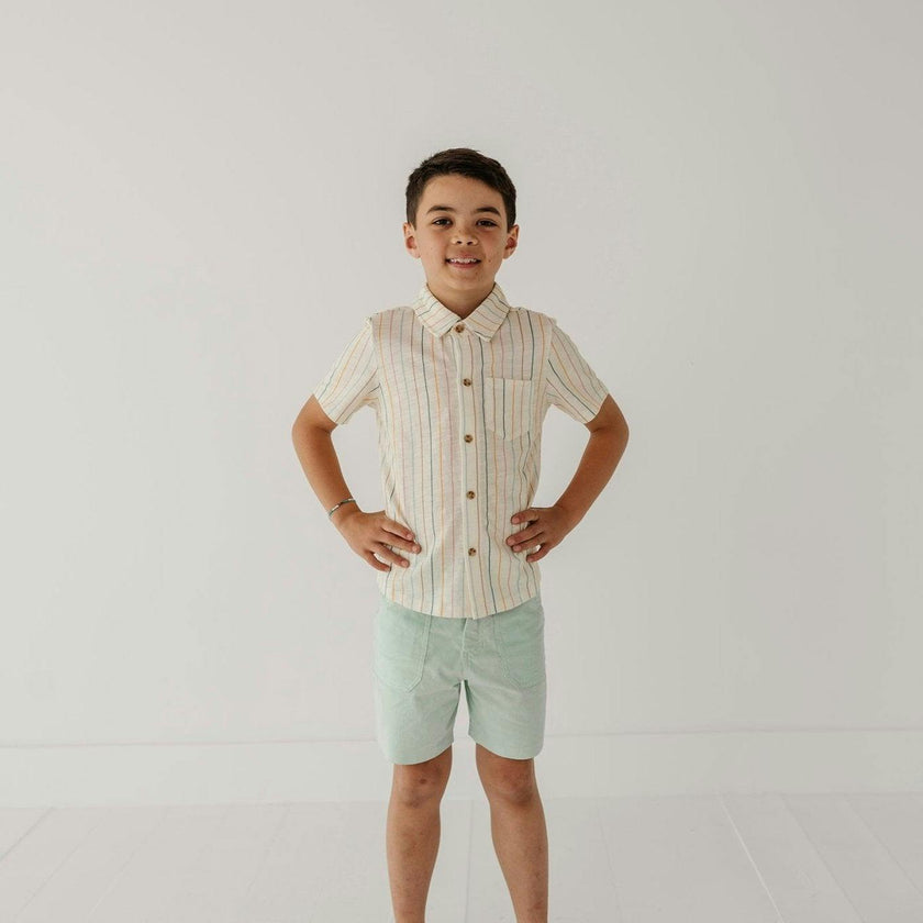 Boy's Collar Button Shirt