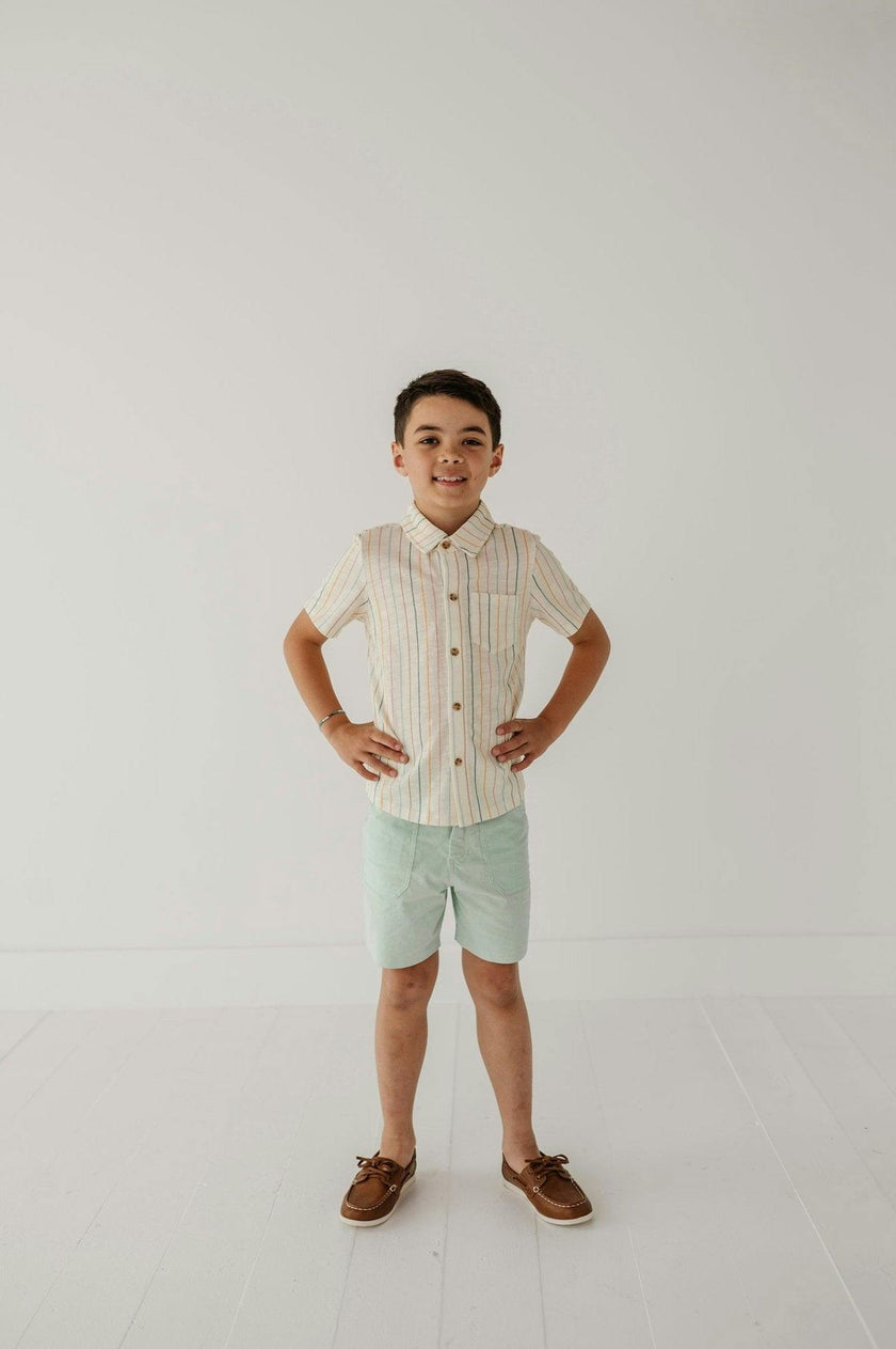 Boy's Collar Button Shirt