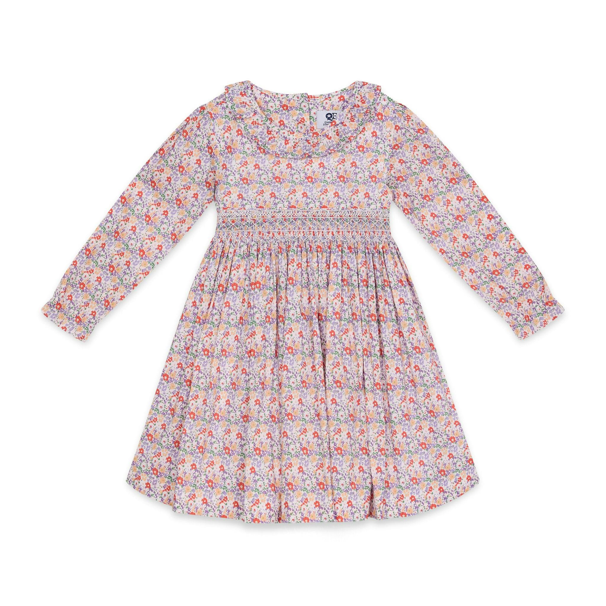 Smocked Girls Dress Coraline