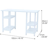 Desk & Chairs Set w/ Shelves