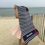 Monogrammed Eco Baby Anchor Throw