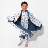 Vintage Suitcases Bamboo Kids Pajamas