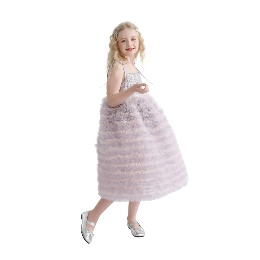 Lavender Liliana Sequin Tulle Dress